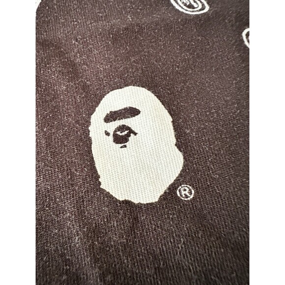 Bape Bandana Print Tee Black L  Lightly USED see all pics and measurements - Picture 5 of 15